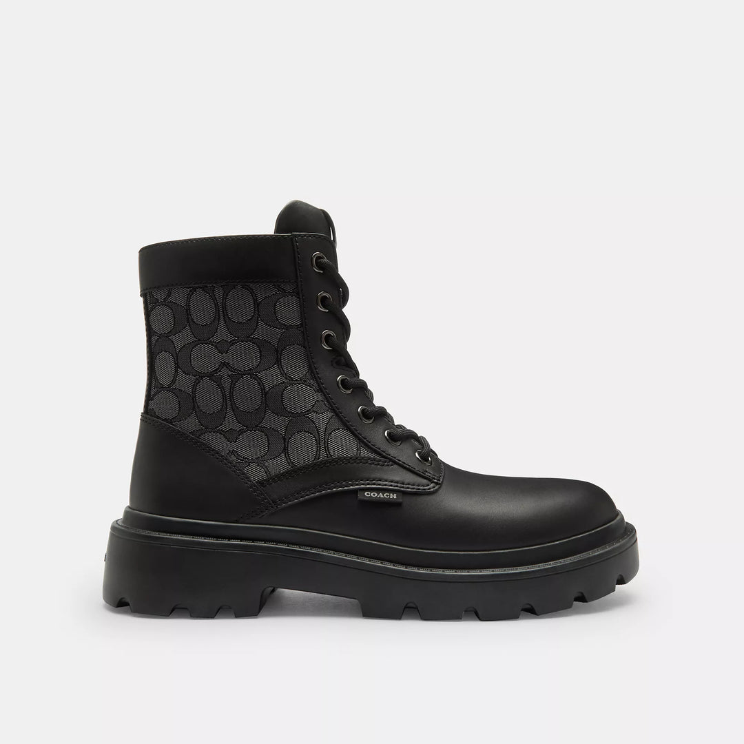 COACH | Combat Boot With Signature Jacquard | botas de combate hombre