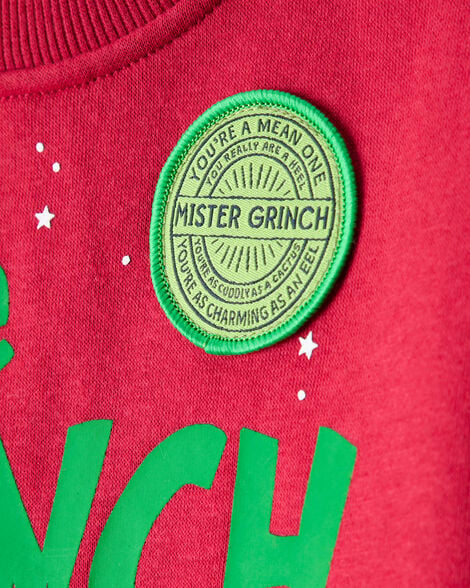 Carter’s | Toddler Boy Christmas Dr. Seuss™ The Grinch Pullover Sweatshirt - Red | Sudadera Navideña Roja de Grinch
