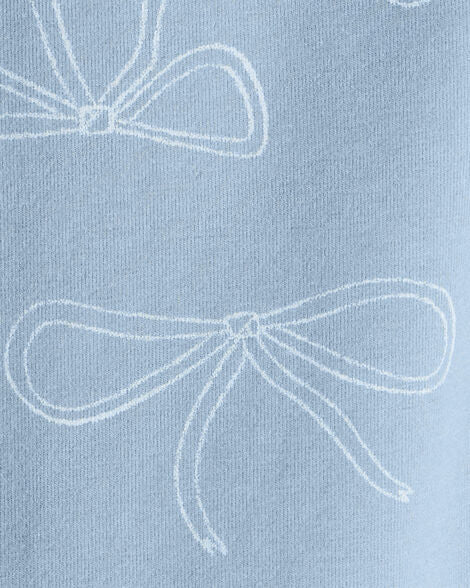 Carter's | 
Girls Cotton Bow Stretch Leggings - Blue | Leggin azul con flores para niñas