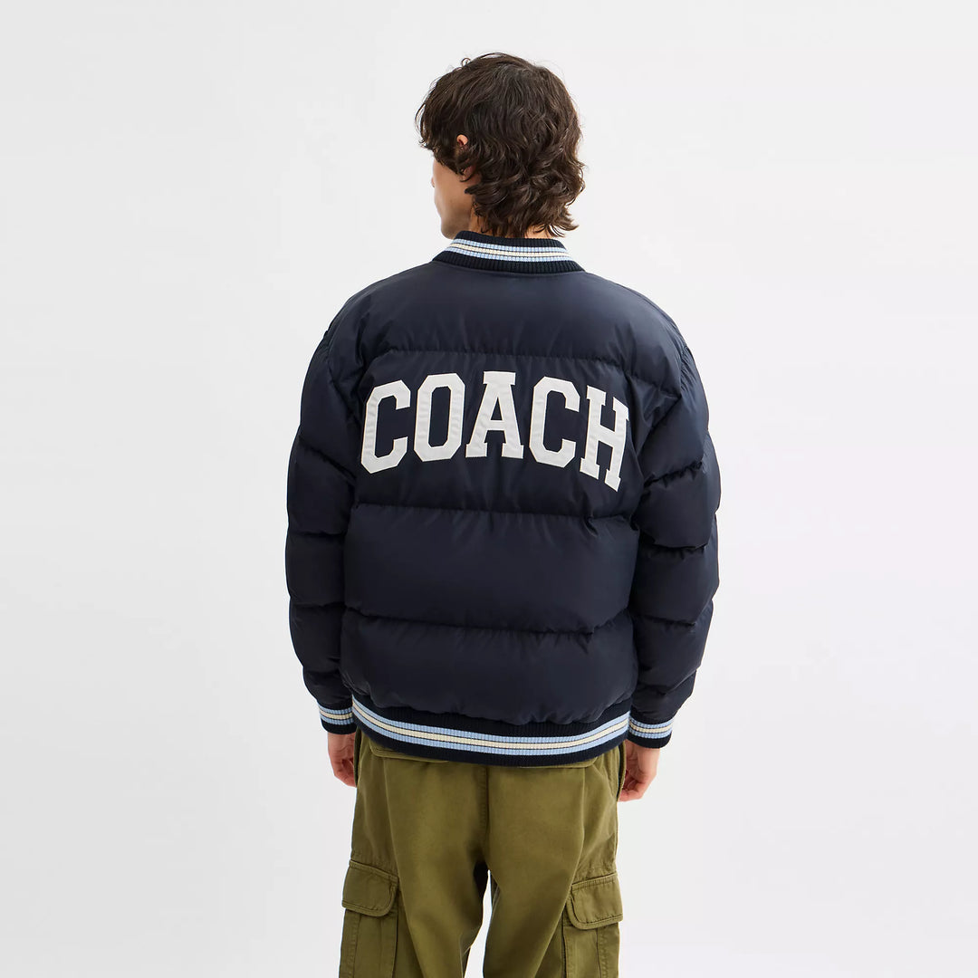 COACH | Varsity Down Jacket In Recycled Polyester | chamarra de hombre