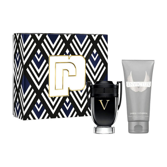 PACO RABANNE | Invictus Victory - Set De 2 Piezas Para Hombre: 50 Ml De Eau De Parfum Spray Extreme + 100 Ml De Champú Para Todo El Cuerpo