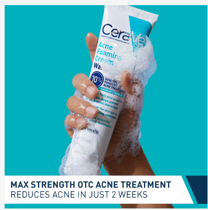 CeraVe | Foaming Cream Wash | Crema Espumosa para Acné