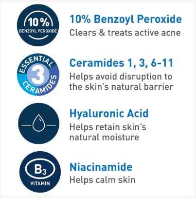 CeraVe | Foaming Cream Wash | Crema Espumosa para Acné