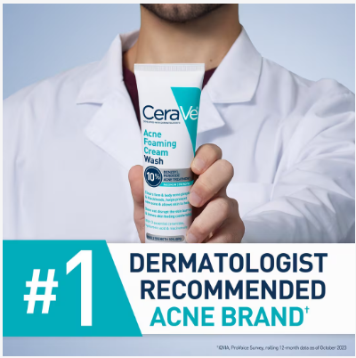 CeraVe | Foaming Cream Wash | Crema Espumosa para Acné