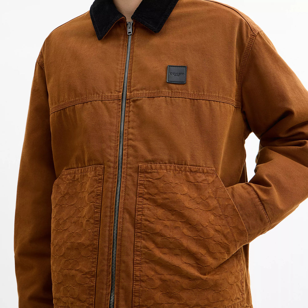 COACH | Work Jacket With Quilted Lining | chamarra café