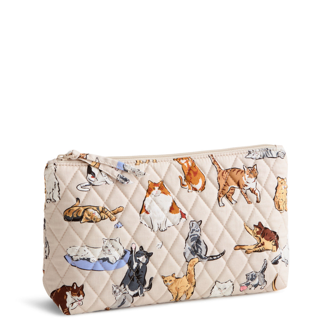 VERA BRADLEY |
Outlet Cotton Essential Medium Pouch | funda de gatitos