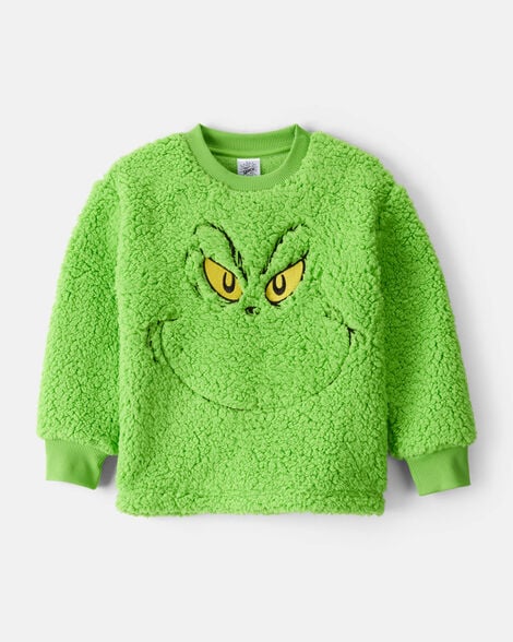 Carter’s | Toddler Christmas Dr. Seuss™ The Grinch Pullover Sweatshirt - Green | Sudadera Navideña verde del Grinch