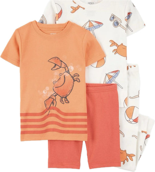 Carter's | Pijama Set de 4 piezas de cangrejo