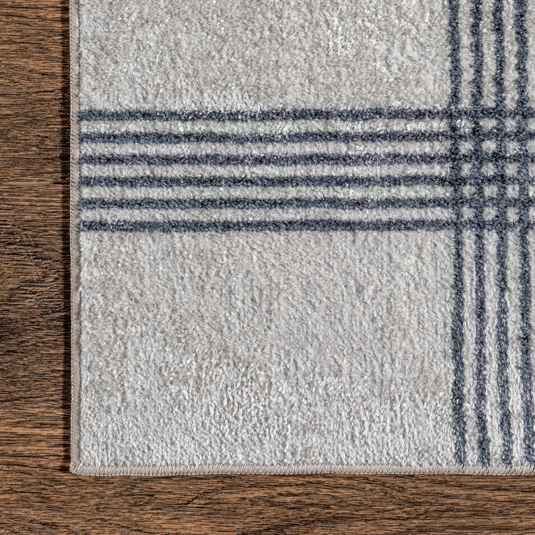 𝐍𝐔𝐋𝐎𝐎𝐌 Alfombra moderna a cuadros Lenci Spinclean lavable a máquina NU011