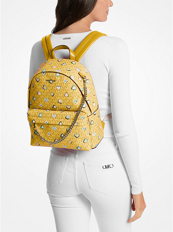 𝐌𝐈𝐂𝐇𝐀𝐄𝐋 𝐊𝐎𝐑𝐒  Mochila mediana Slater con el logotipo de la firma impreso          MK0077