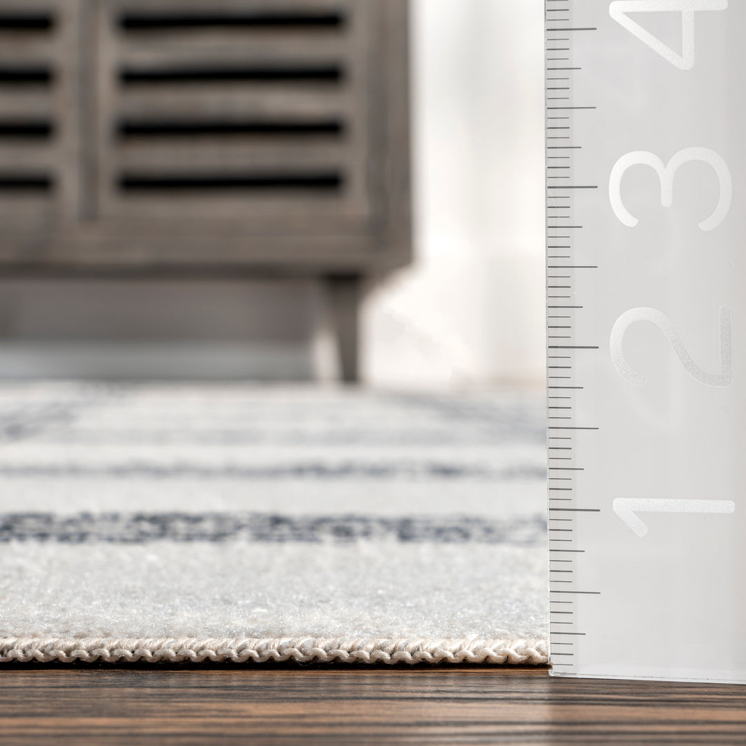 𝐍𝐔𝐋𝐎𝐎𝐌 Alfombra moderna a cuadros Lenci Spinclean lavable a máquina NU011