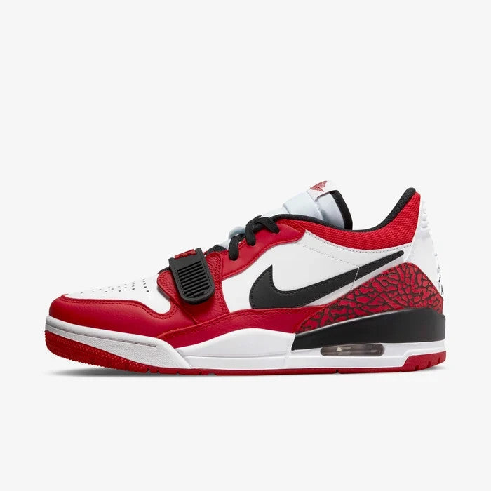 𝐍𝐈𝐊𝐄 Zapatillas Air Jordan Legacy 312 Low CD7069-116 para hombre, blancas y rojas.
