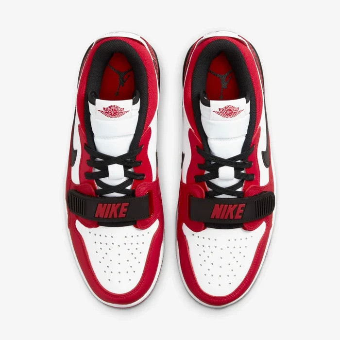 𝐍𝐈𝐊𝐄 Zapatillas Air Jordan Legacy 312 Low CD7069-116 para hombre, blancas y rojas.