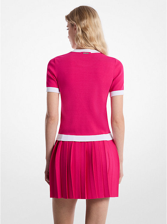 ššššššš šššš                              SuĆ©ter de manga corta de punto elĆ”stico                            MK0024