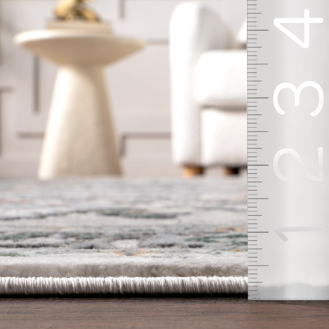 𝐍𝐔𝐋𝐎𝐎𝐌 Alfombra tradicional con borde Malinda NU018