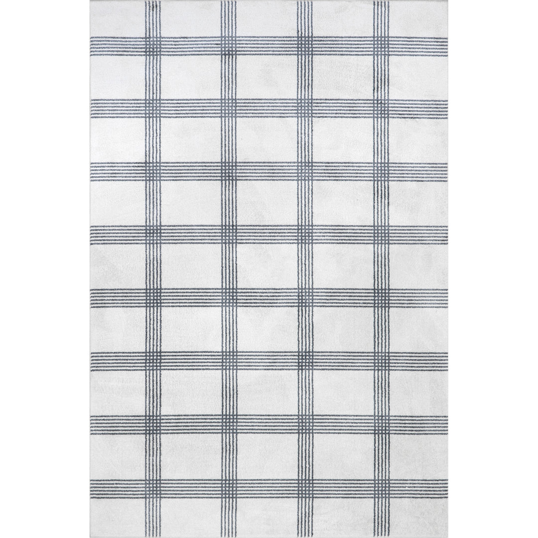 𝐍𝐔𝐋𝐎𝐎𝐌 Alfombra moderna a cuadros Lenci Spinclean lavable a máquina NU011