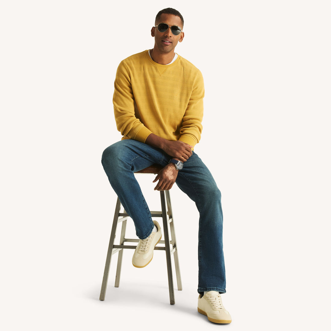 ššššššš Sudadera de cuello redondo de punto gofre para hombre
MSM28