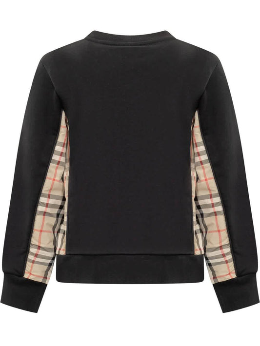 𝐁𝐔𝐑𝐁𝐄𝐑𝐑𝐘 ☑️             Sudadera infantil con panel de cuadros vintage