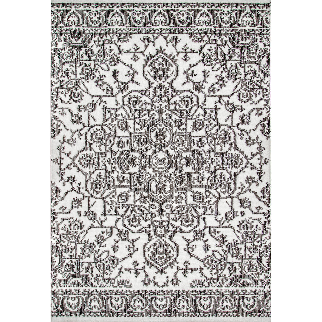 šššššš Alfombra Elisa de transición con medallón NU08