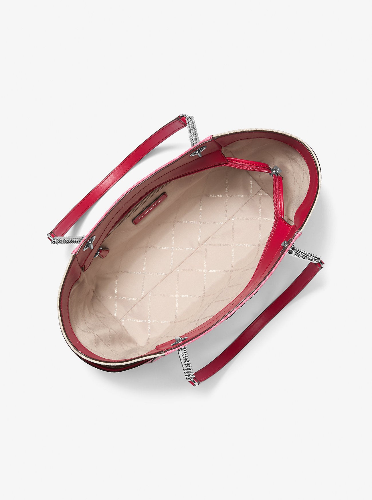 ššššššš šššš     Bolso de hombro grande con logo de la firma Jet Set en bloques de color  MK0054