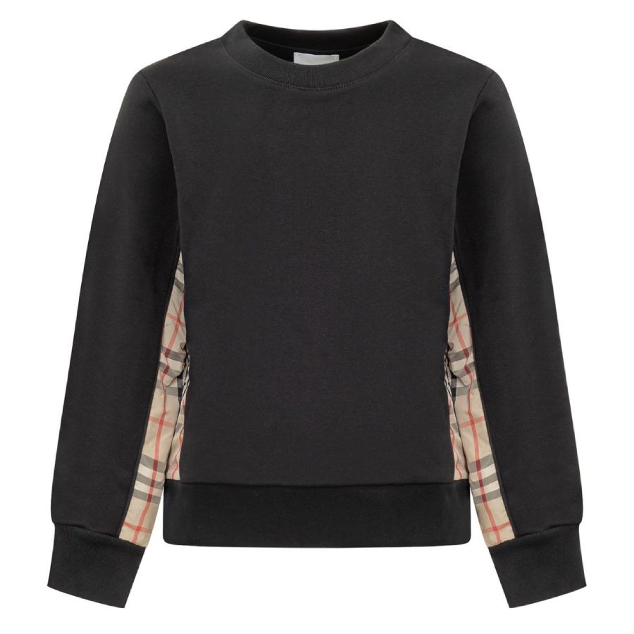 𝐁𝐔𝐑𝐁𝐄𝐑𝐑𝐘 ☑️ Sudadera infantil con panel de cuadros vintage