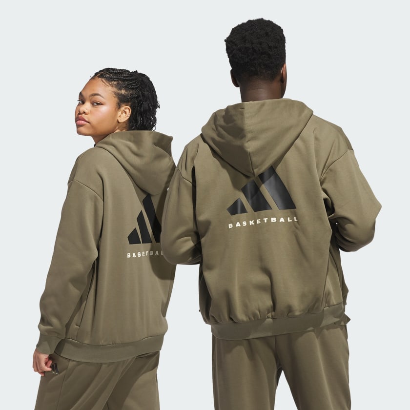 𝐀𝐝𝐢𝐝𝐚𝐬                                 Sudadera con capucha y cremallera completa de baloncesto para hombre (género neutro)