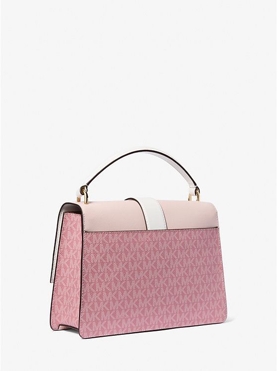 ššššššš šššš     Bolso satchel mediano con logotipo de la firma Greenwich            MK0081