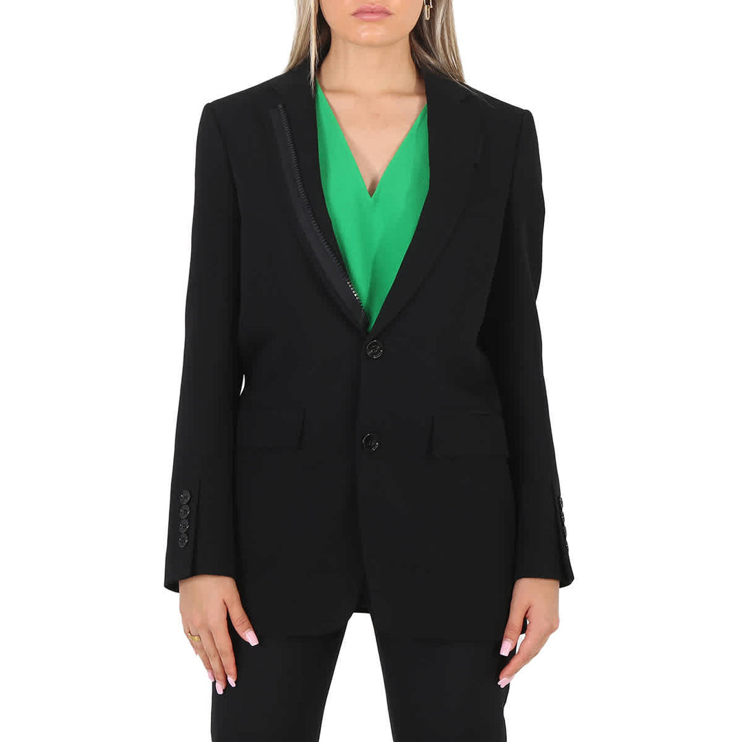 šššššššš āļø ladies black tailored single-breasted blazer jacket