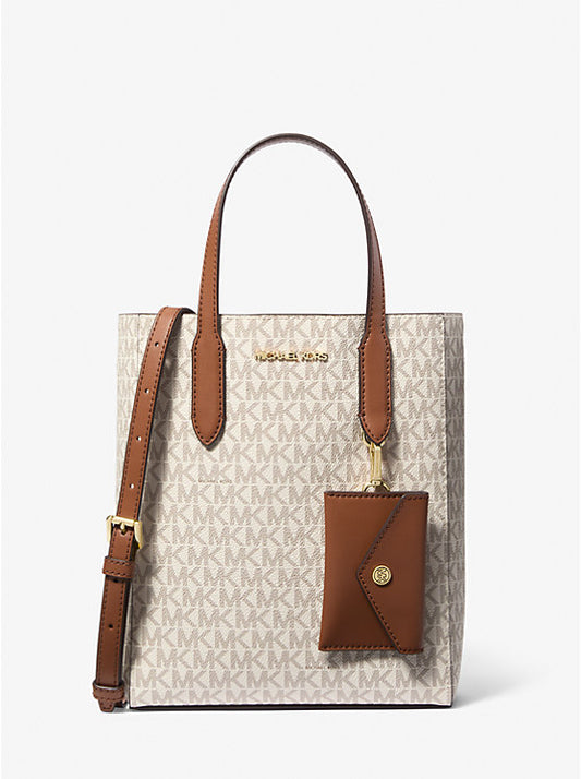 𝐌𝐈𝐂𝐇𝐀𝐄𝐋 𝐊𝐎𝐑𝐒                   Bolso tote convertible pequeño Vincent con logo de la firma y tarjetero                                      MK0030.