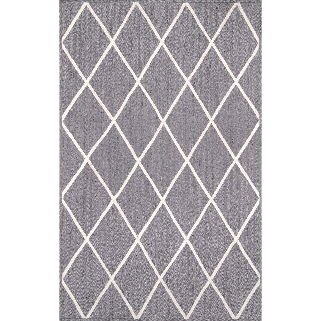 šššššš Alfombra de yute con enrejado trenzado Caleb NU012