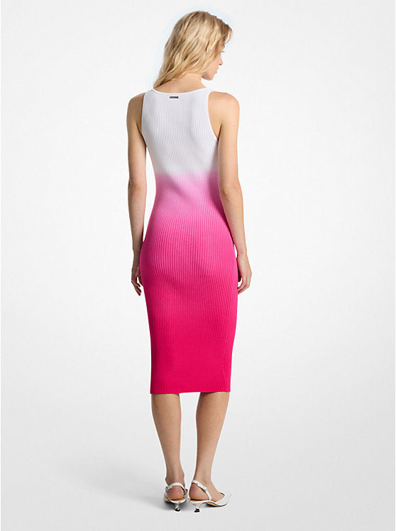 𝐌𝐈𝐂𝐇𝐀𝐄𝐋 𝐊𝐎𝐑𝐒                  Vestido de viscosa elástica acanalada ombré                     MK005