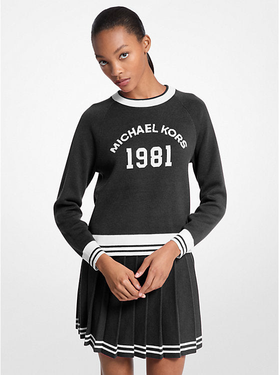 ššššššš šššš    SuĆ©ter de mezcla de algodón con logotipo MK0058