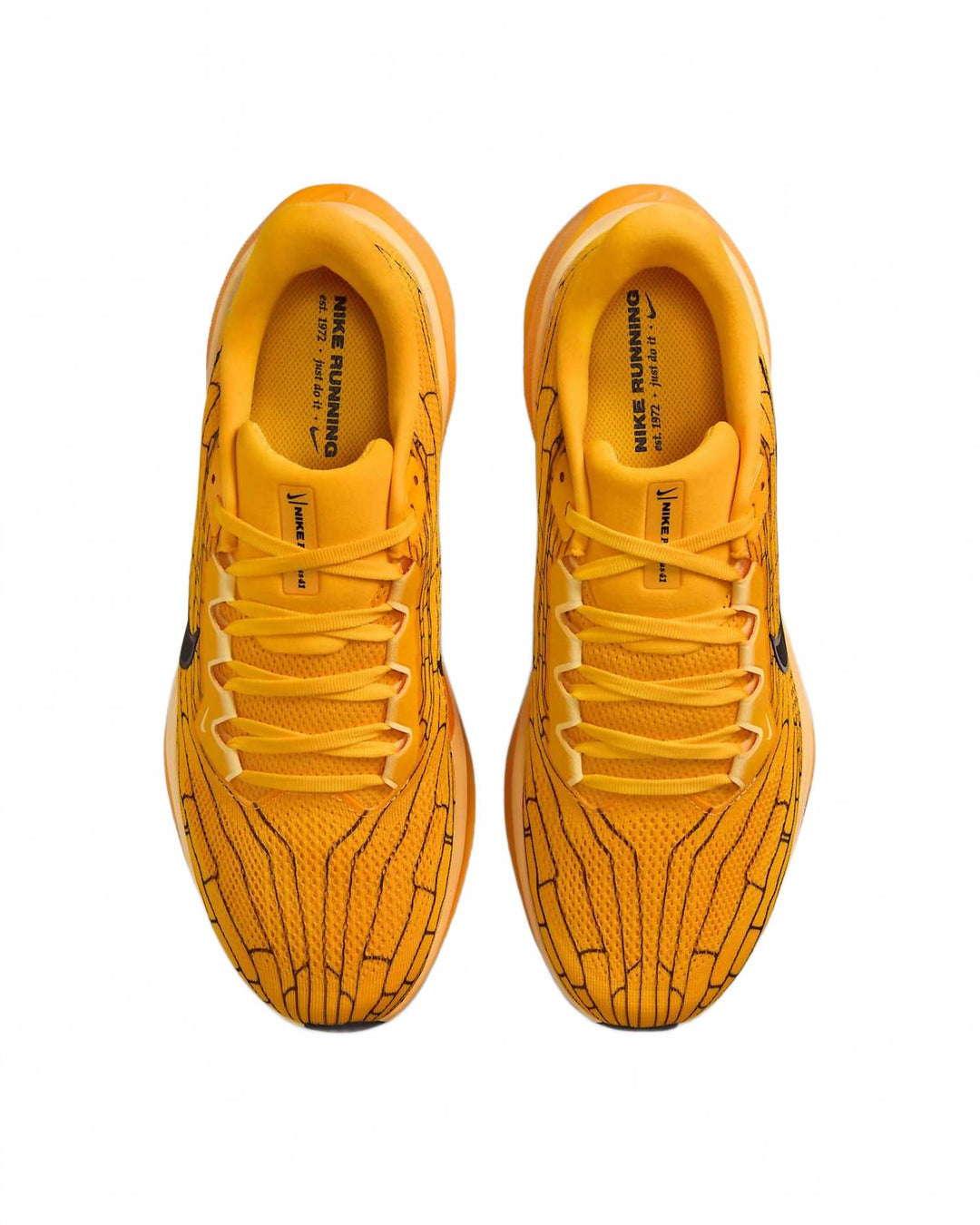 𝐍𝐈𝐊𝐄 Zapatillas de running Pegasus 41 Lv8 para hombre en dorado universitario, amarillo suave y negro.NI01