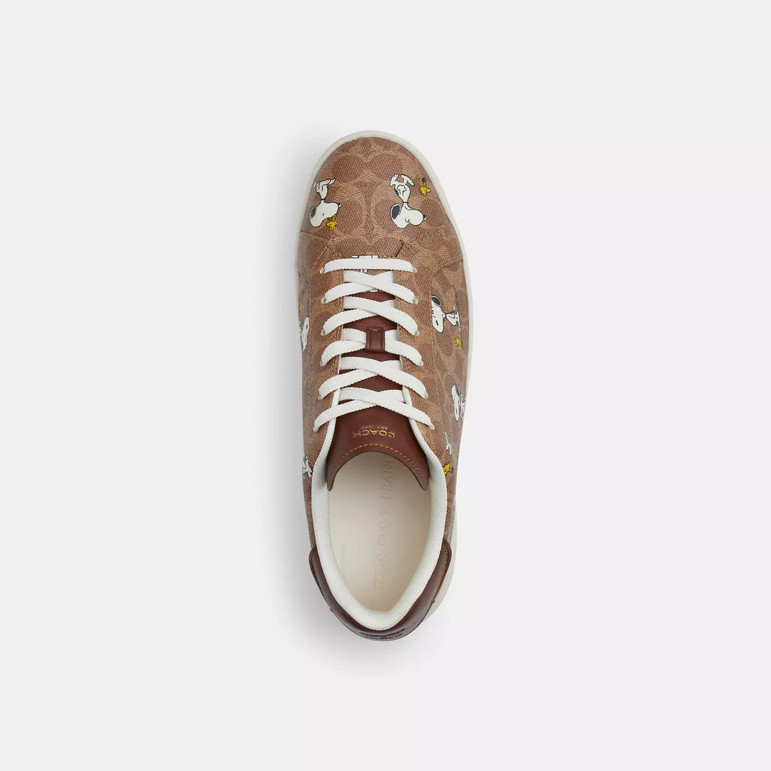 𝐂𝐎𝐀𝐂𝐇 Zapatillas deportivas Coach x Peanuts High Line en lona distintiva con estampado de Snoopy CO0017