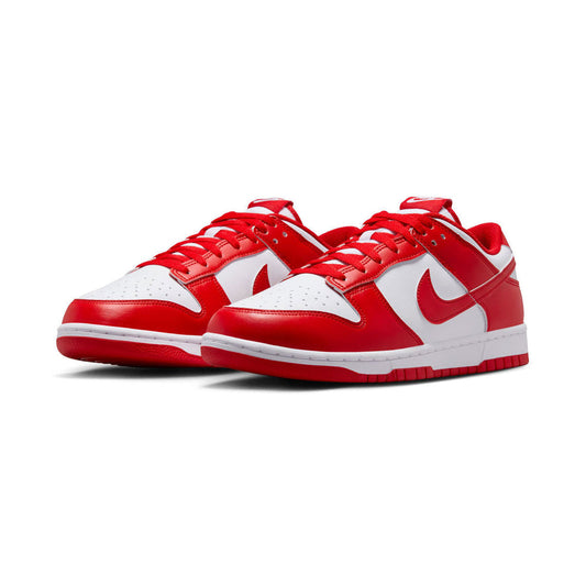 𝐍𝐈𝐊𝐄                                Zapatillas Dunk Low Retro para hombre, color blanco/rojo universitario, hf5441-104