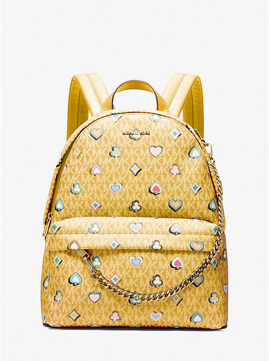 𝐌𝐈𝐂𝐇𝐀𝐄𝐋 𝐊𝐎𝐑𝐒  Mochila mediana Slater con el logotipo de la firma impreso          MK0077