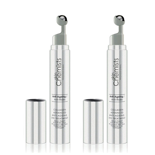SKINCHEMISTS | Tratamiento Antiedad Avanzado Con Colágeno Para El Contorno De Ojos (Paquete De 2, 15ml c/u