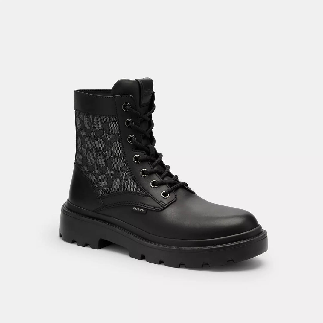 COACH | Combat Boot With Signature Jacquard | botas de combate hombre