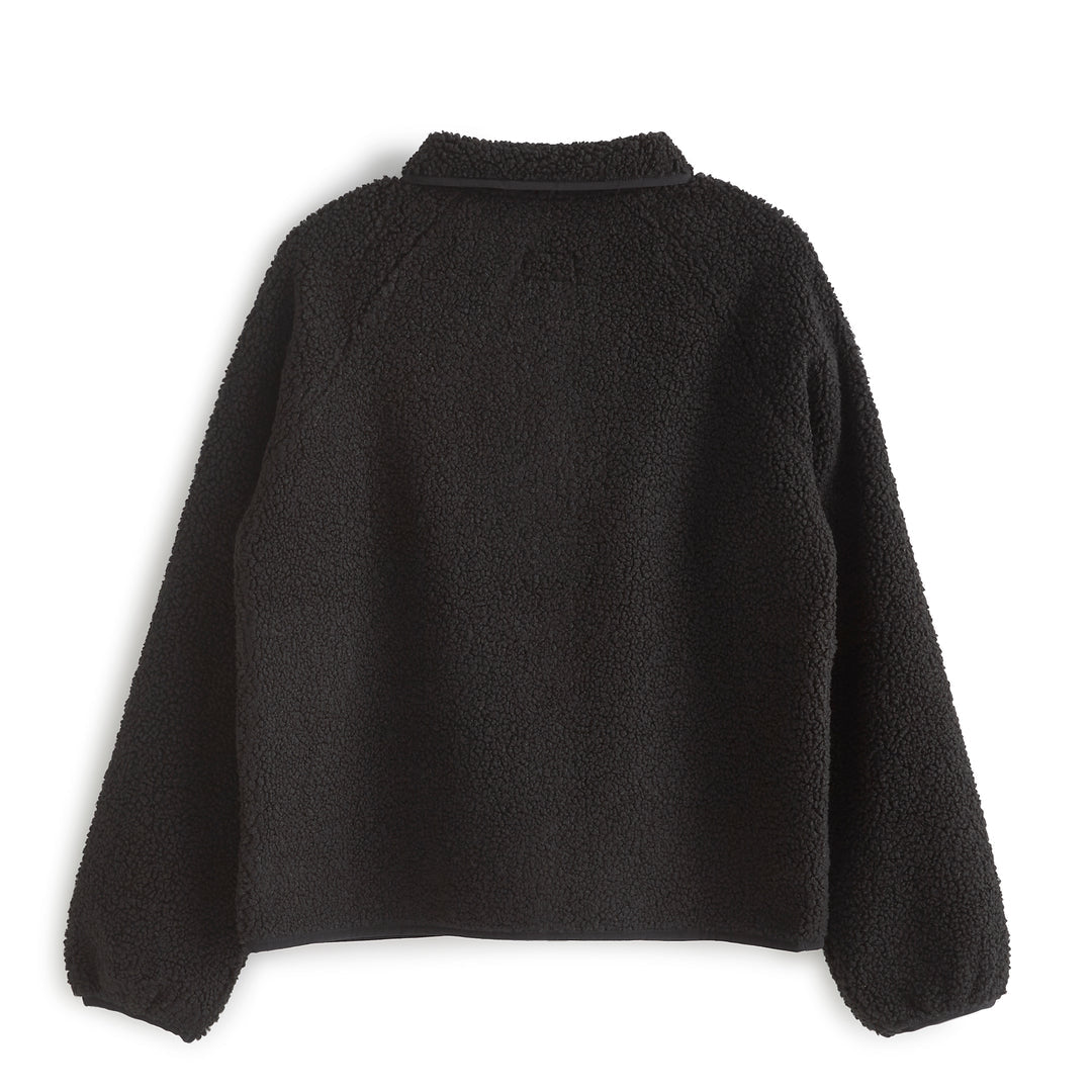 Vera Bradley | Fleece Teddy Fleece Full-Snap Jacket | chamarra negra de dama