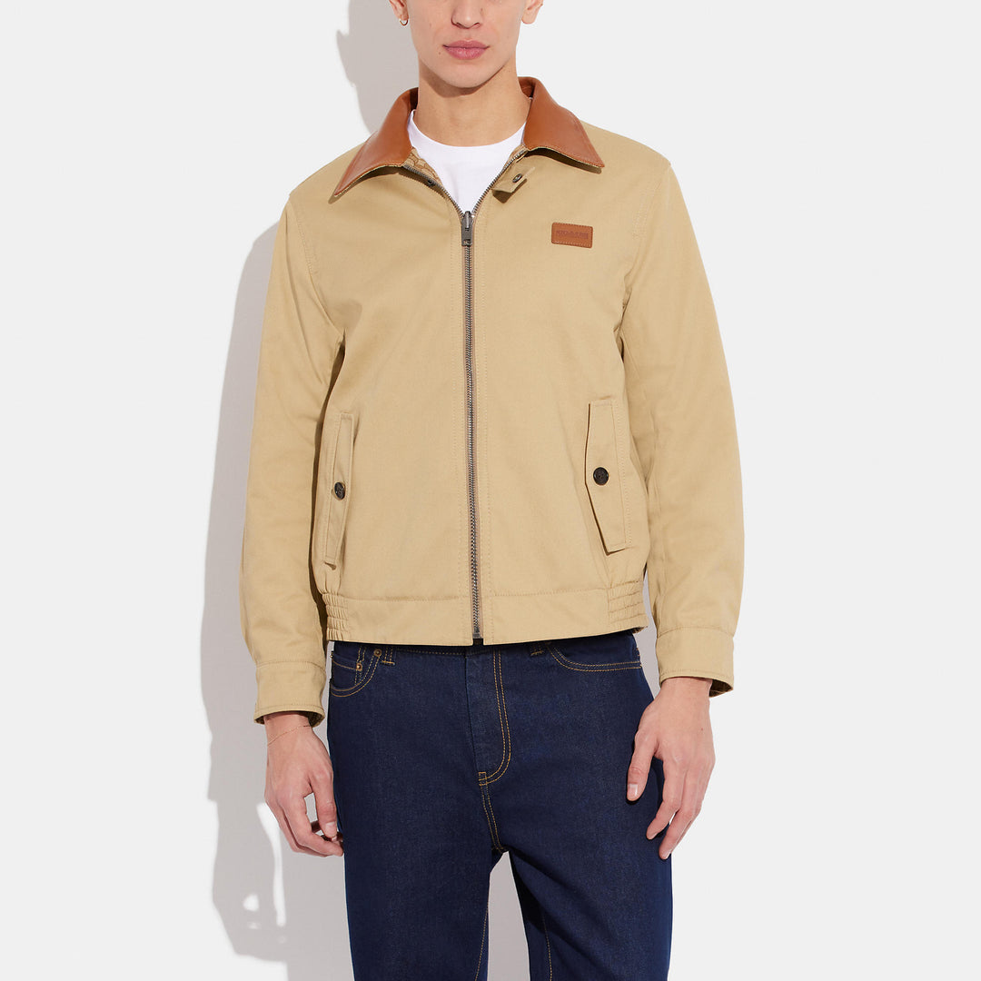 COACH | Heritage Reversible Jacket | Chamarra crema de hombre