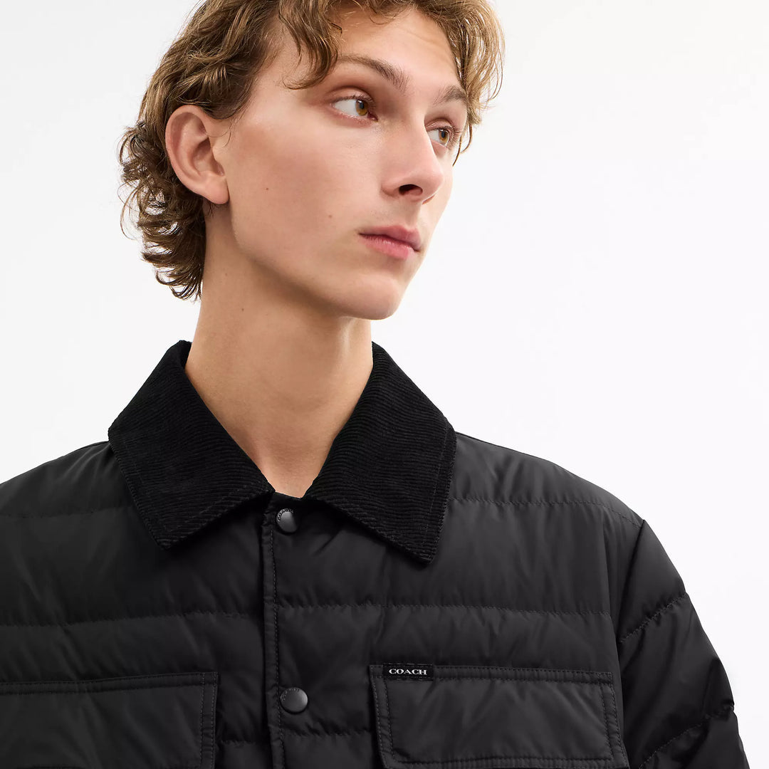 COACH | Lightweight Shirt Down Jacket In Recycled Polyester| chamarra de hombre