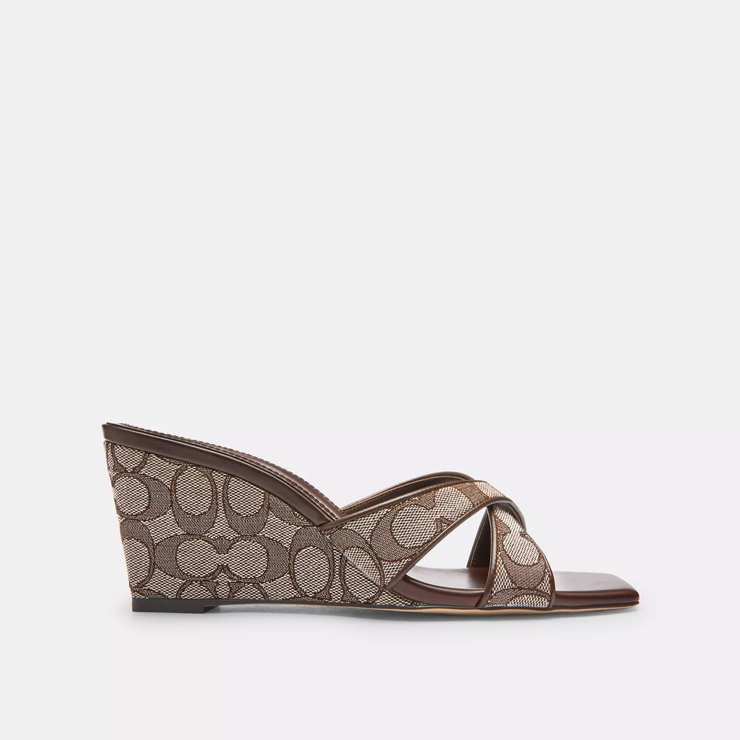 COACH | Wedge Sandal In Signature Jacquard | Sandalias de mujer.