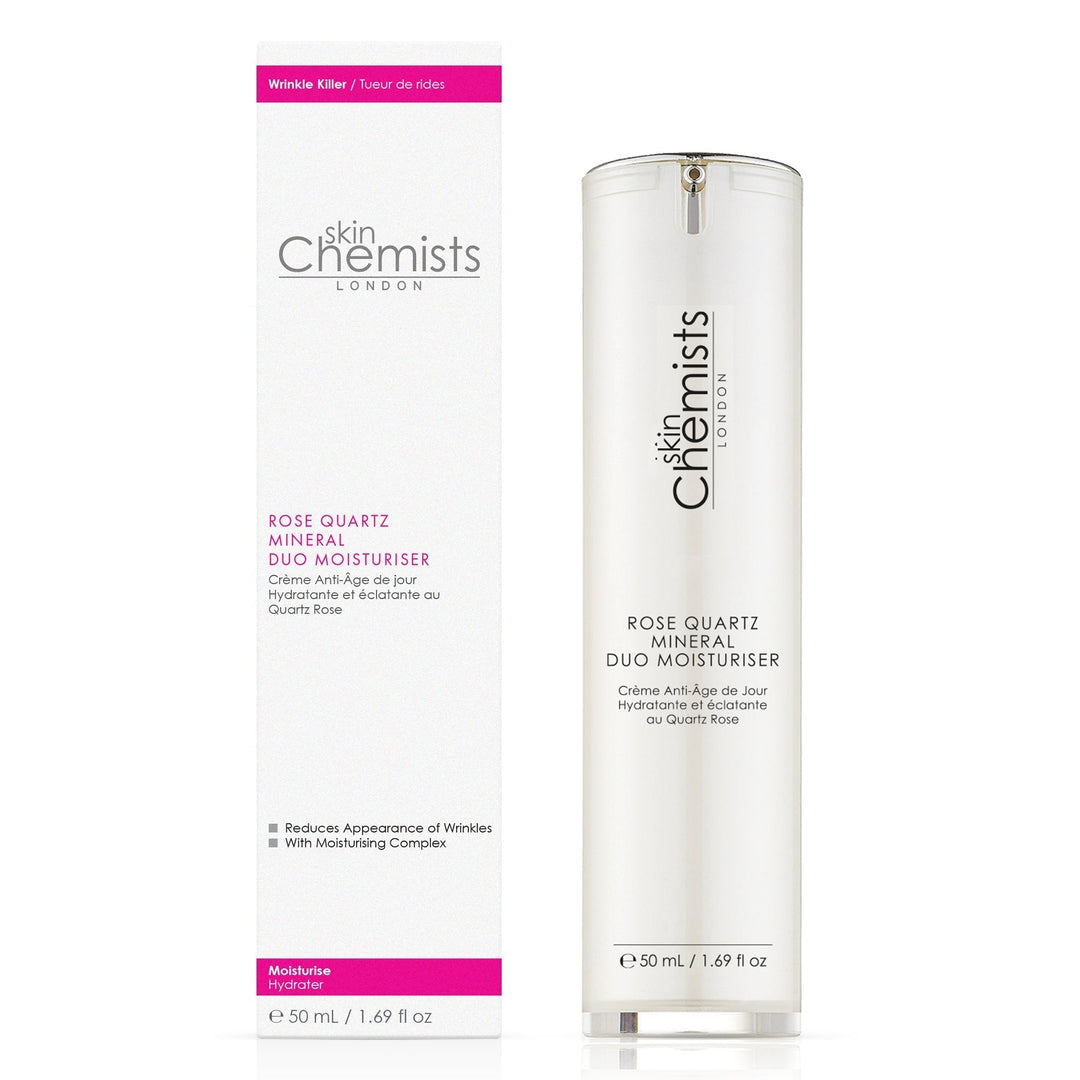 SKINCHEMISTS | Rose Quartz Duo Moisturizer 50ml Twin Value Savings Pack | Hidratante Dúo De Cuarzo Rosa