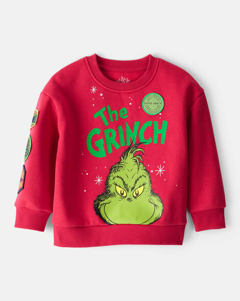 Carter’s | Toddler Boy Christmas Dr. Seuss™ The Grinch Pullover Sweatshirt - Red | Sudadera Navideña Roja de Grinch