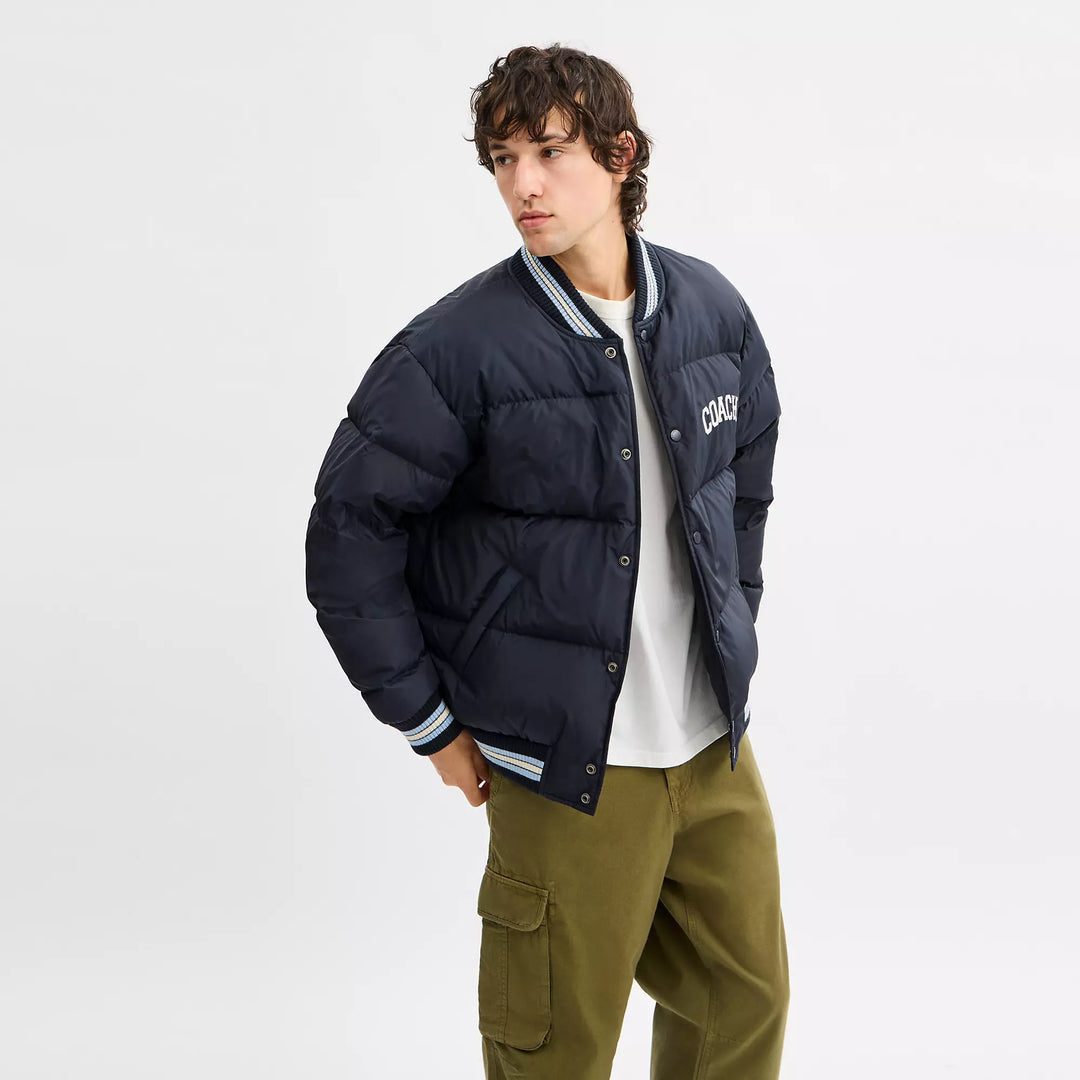 COACH | Varsity Down Jacket In Recycled Polyester | chamarra de hombre