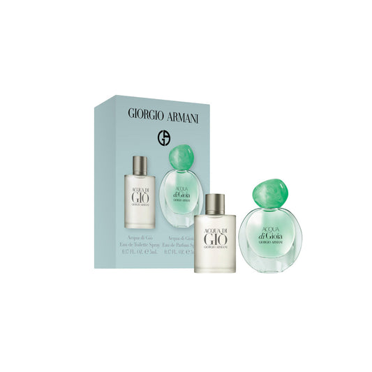GIORGIO ARMANI | 2 Pcs Set: Acqua Di Gio Men 5 Ml Eau De Toilette Mini + Acqua Di Gioia 5 Ml Eau De Parfum Mini | Aqua di Gio 2 piezas