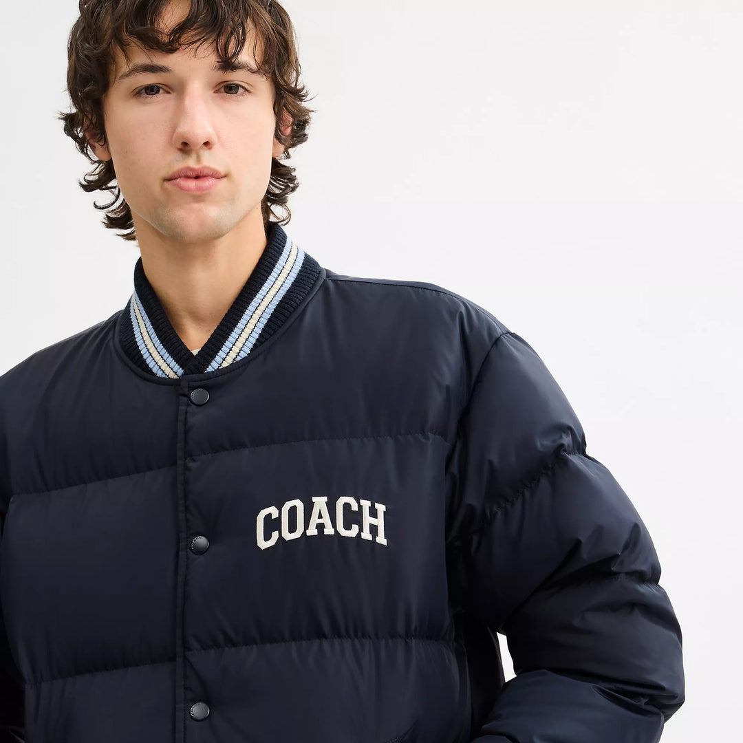 COACH | Varsity Down Jacket In Recycled Polyester | chamarra de hombre