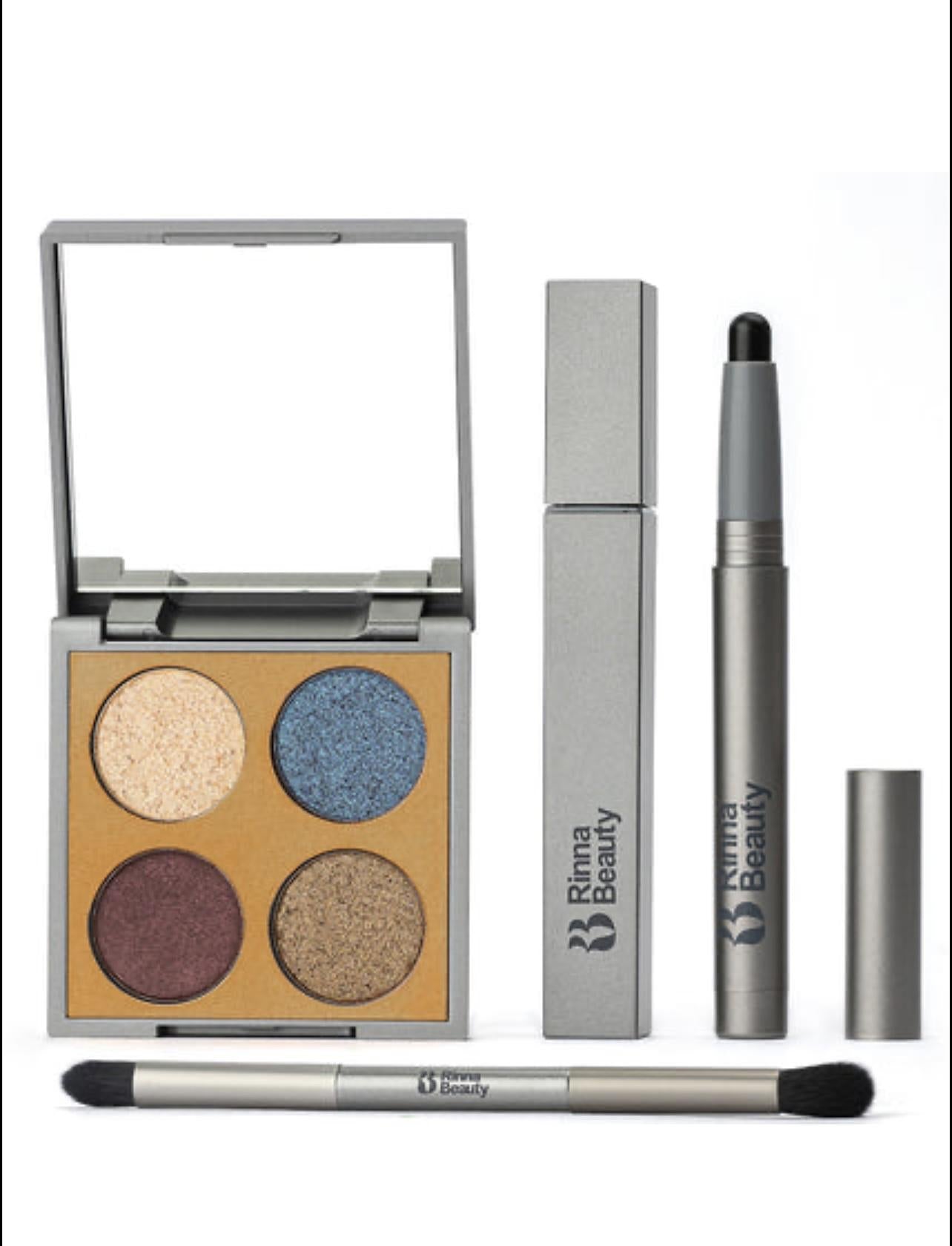 RINNA BEAUTY  
Icónico Kit de sombras Be Extraquad+ Lápiz de ojos Diamond Noir