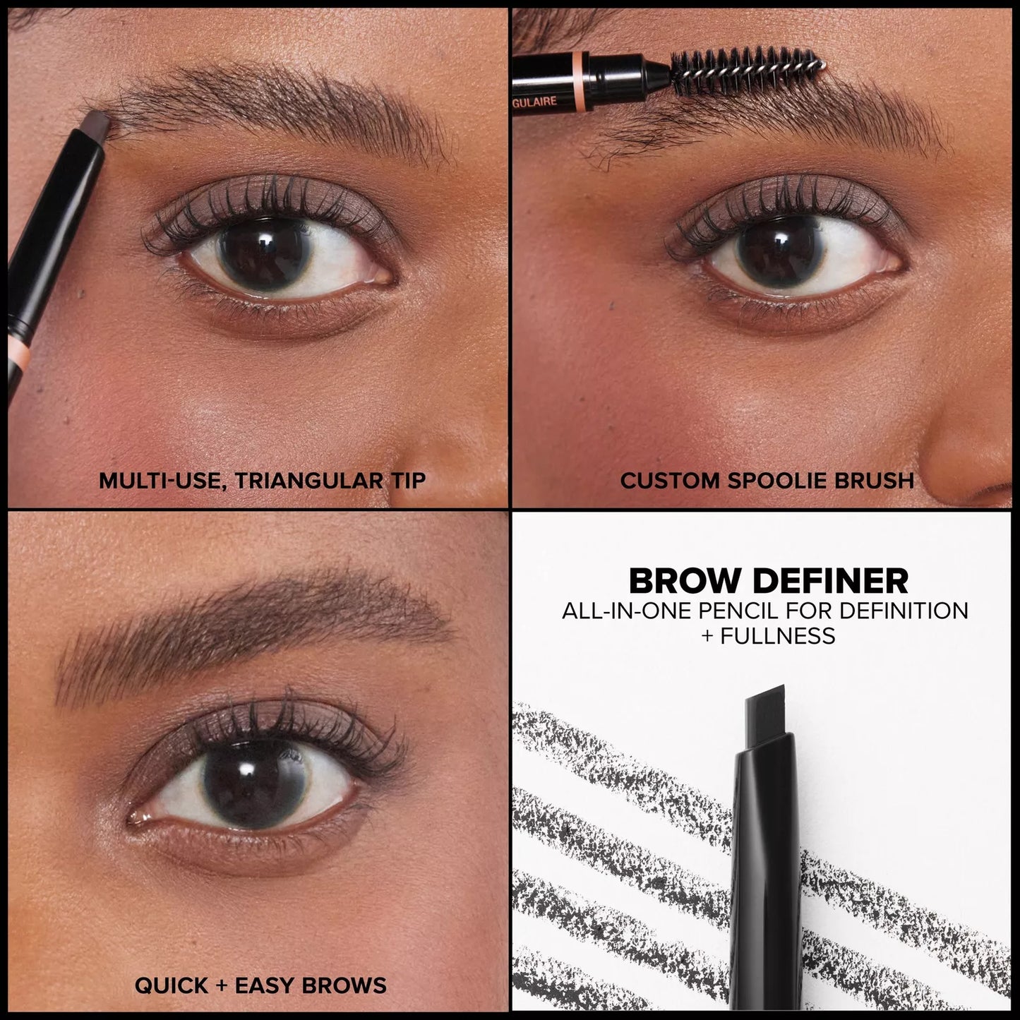 Anastasia Beverly Hills | Brow Definer 3-in-1 Triangle Tip | Lápiz de cejas 3 en 1.