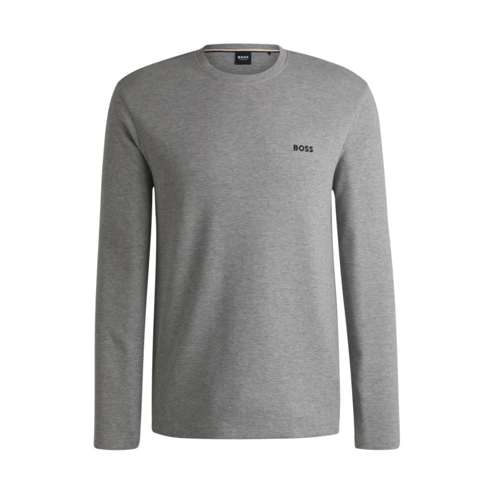 𝐁𝐎𝐒𝐒                                            Camiseta de pijama de algodón con estructura de gofre                                         MSM78